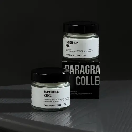 Свеча ароматическая "Лимонный кекс" 