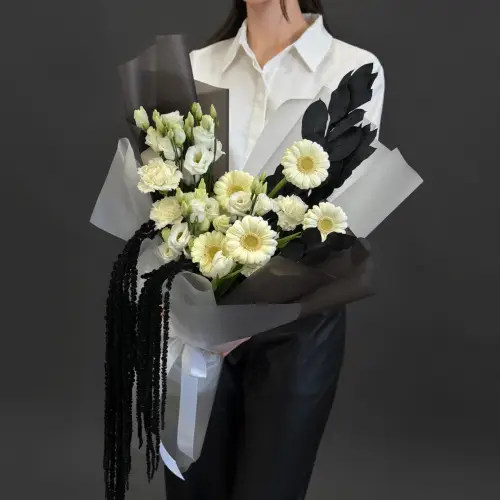 Букет "Черно-белая гармония"